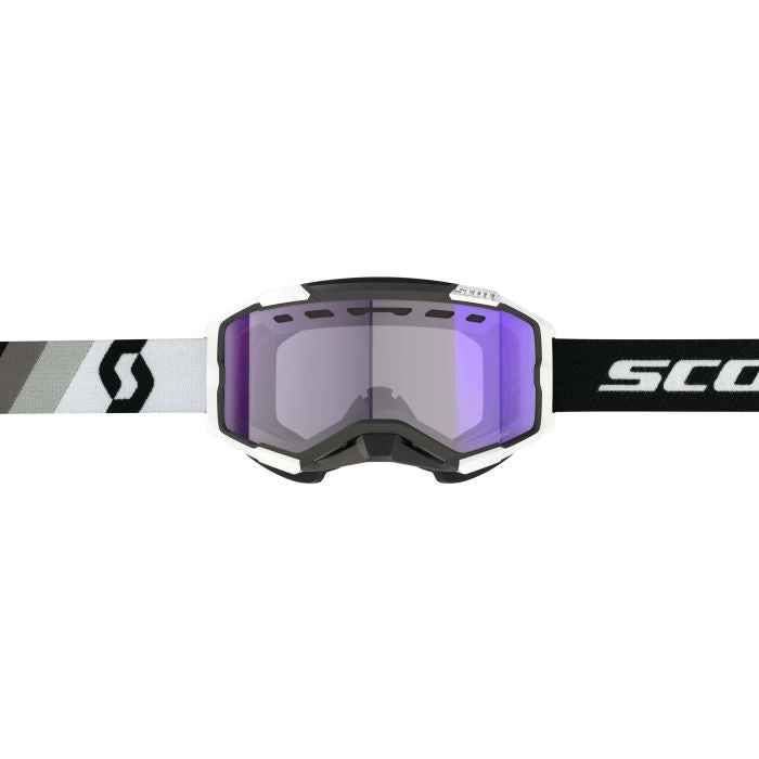 Scott Fury LS SnowX Premium Black/White with Blue Chrome - Part #278604-7702307