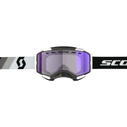 Scott Fury LS SnowX Premium Black/White with Blue Chrome - Part #278604-7702307