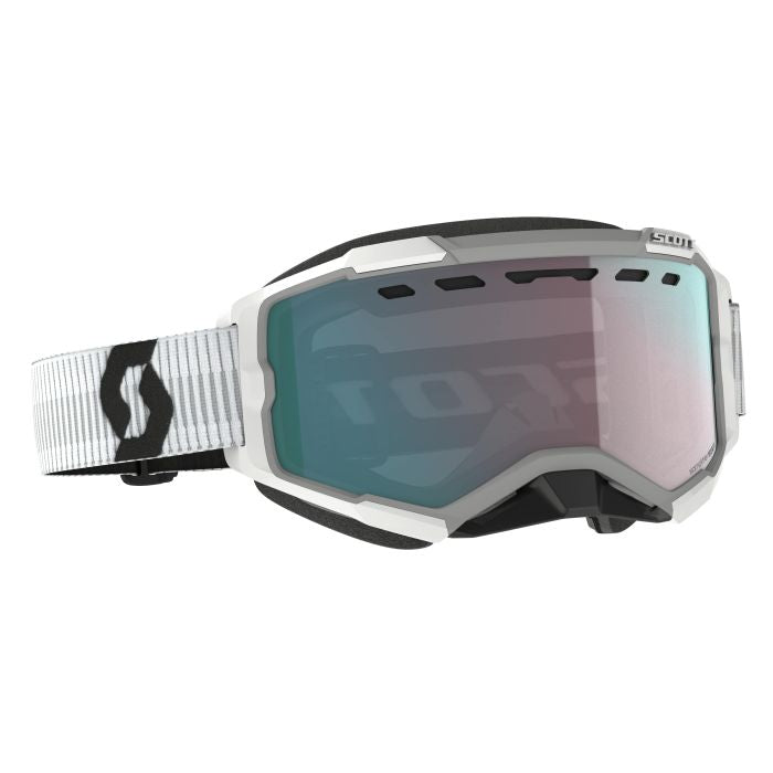 SCOTT Fury Snow Cross White with Enhanced Aqua Chrome - Part 278605-0002351