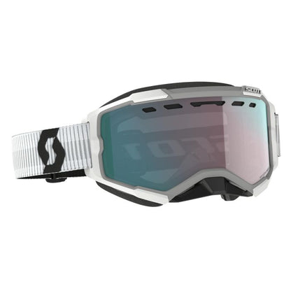 SCOTT Fury Snow Cross White with Enhanced Aqua Chrome - Part 278605-0002351