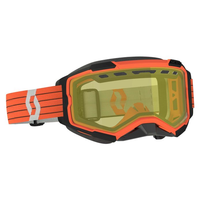SCOTT Fury Snow Cross Orange/Yellow Tint Goggles - Part #278605-1011029