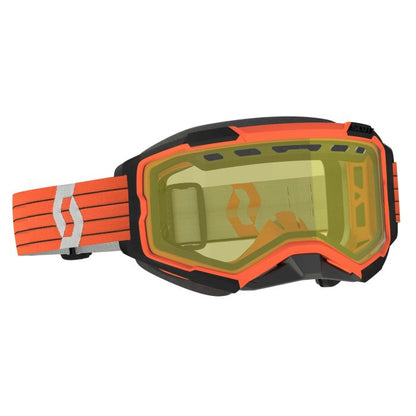 SCOTT Fury Snow Cross Orange/Yellow Tint Goggles - Part #278605-1011029