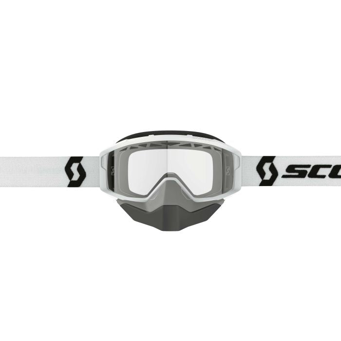 Scott Fury Snow Cross White Blue Tint Goggles - Part Number 278605-0002107