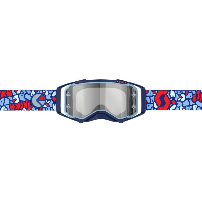 SCOTT Ethika Prospect Blue/Red Silver Chrome Works Bicycle Handlebar Tape (Part #422080-1105269)
