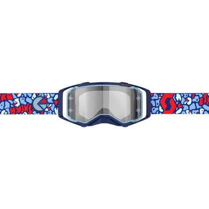 SCOTT Ethika Prospect Blue/Red Silver Chrome Works Bicycle Handlebar Tape (Part #422080-1105269)