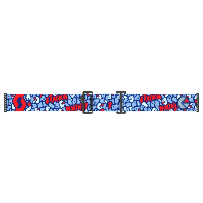 SCOTT Ethika Prospect Blue/Red Silver Chrome Works Bicycle Handlebar Tape (Part #422080-1105269)