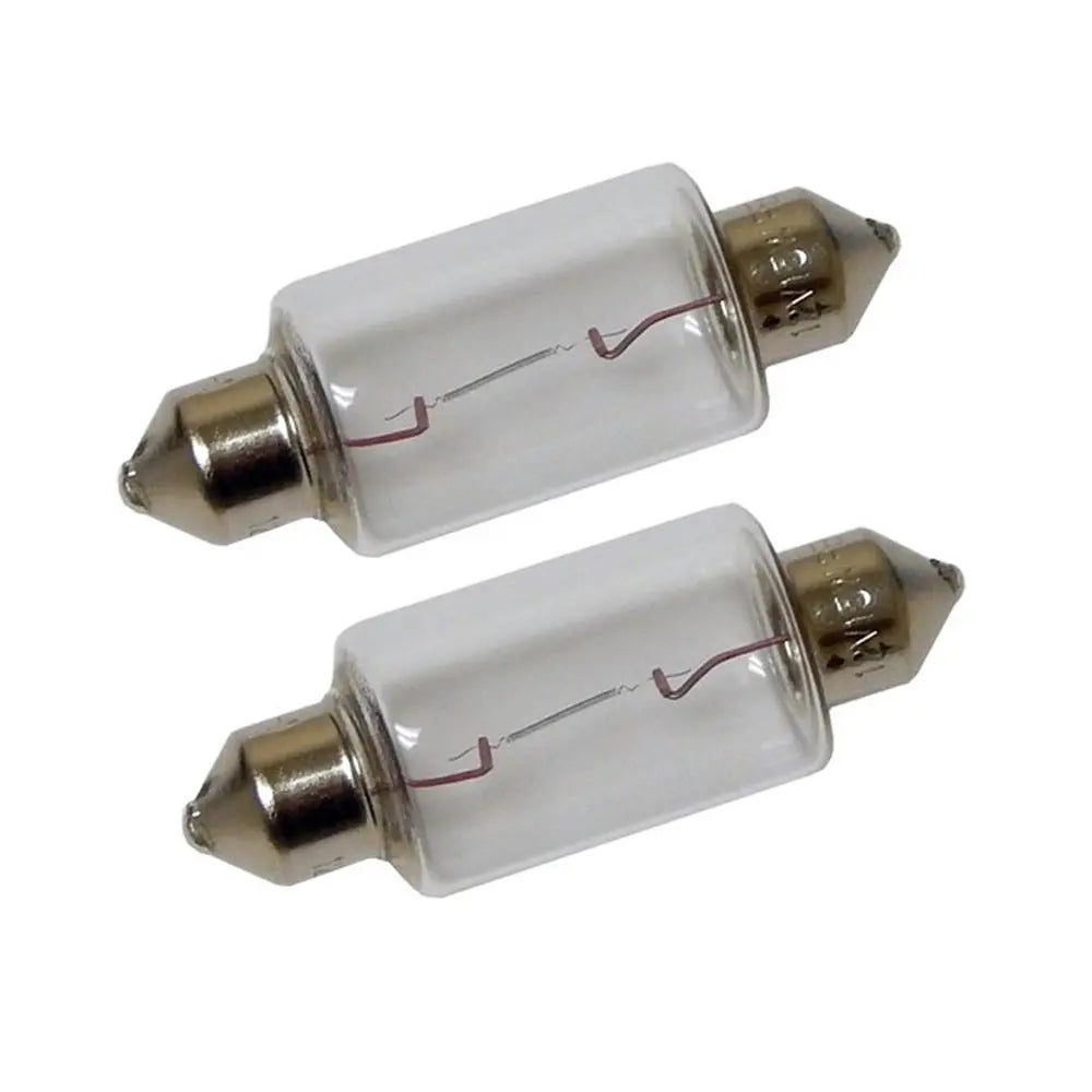 Perko Double Ended Festoon Bulbs 12V 15W Pair (Part #0070DP1CLR)