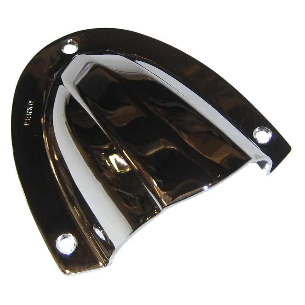 Perko Clam Shell Ventilator with Chrome Plated Brass Finish - 4 inch x 3 3/4 inch