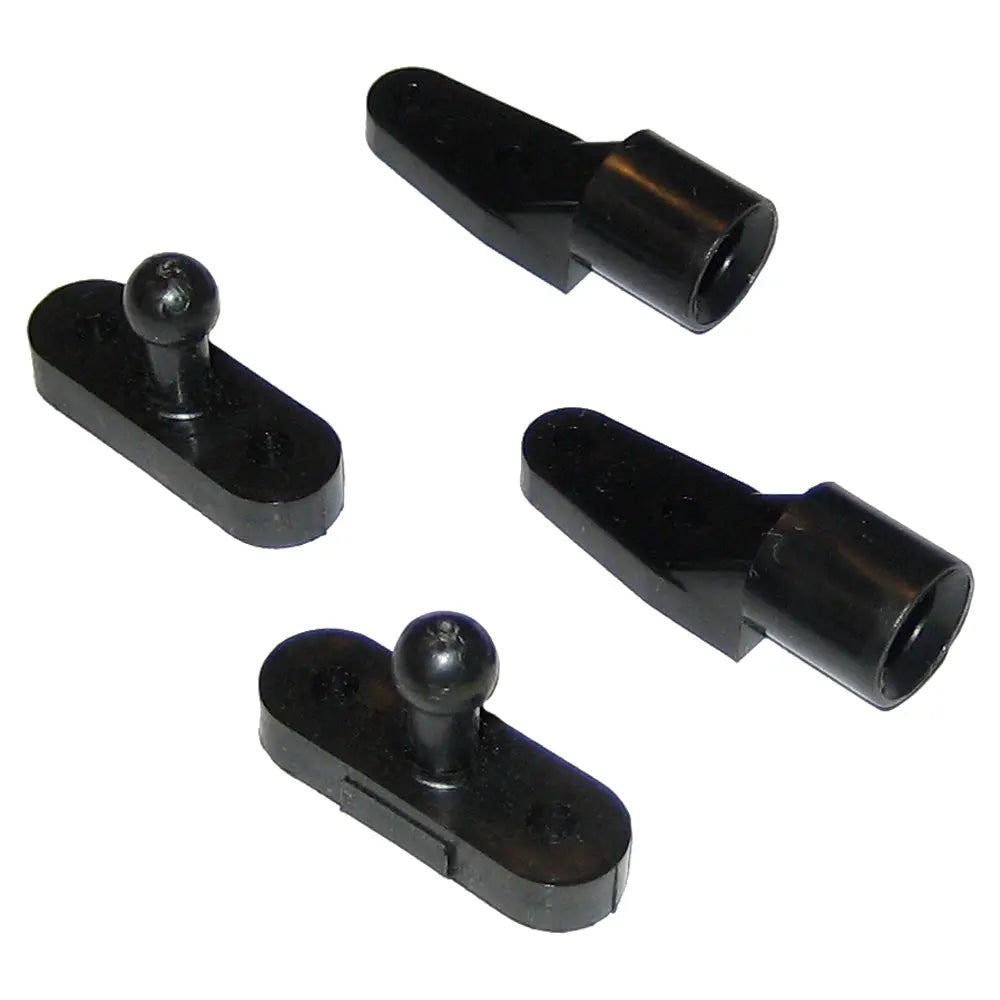 Perko 0559DP Black Nylon Door Catches - Pair for Marine and RV Applications