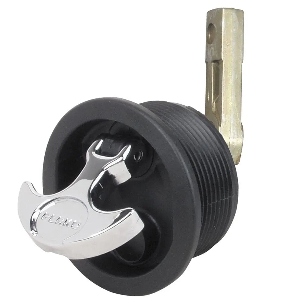 Perko Flush Mount Latch with Straight Cam Bar - 2.5-Inch Hole - Black