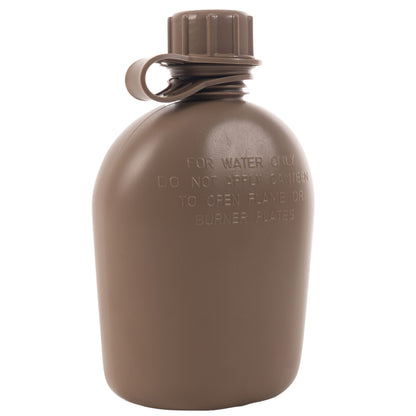 Rothco Genuine G.I. 1 Quart Plastic Canteen in Coyote Brown – Durable BPA-Free Hydration Solution