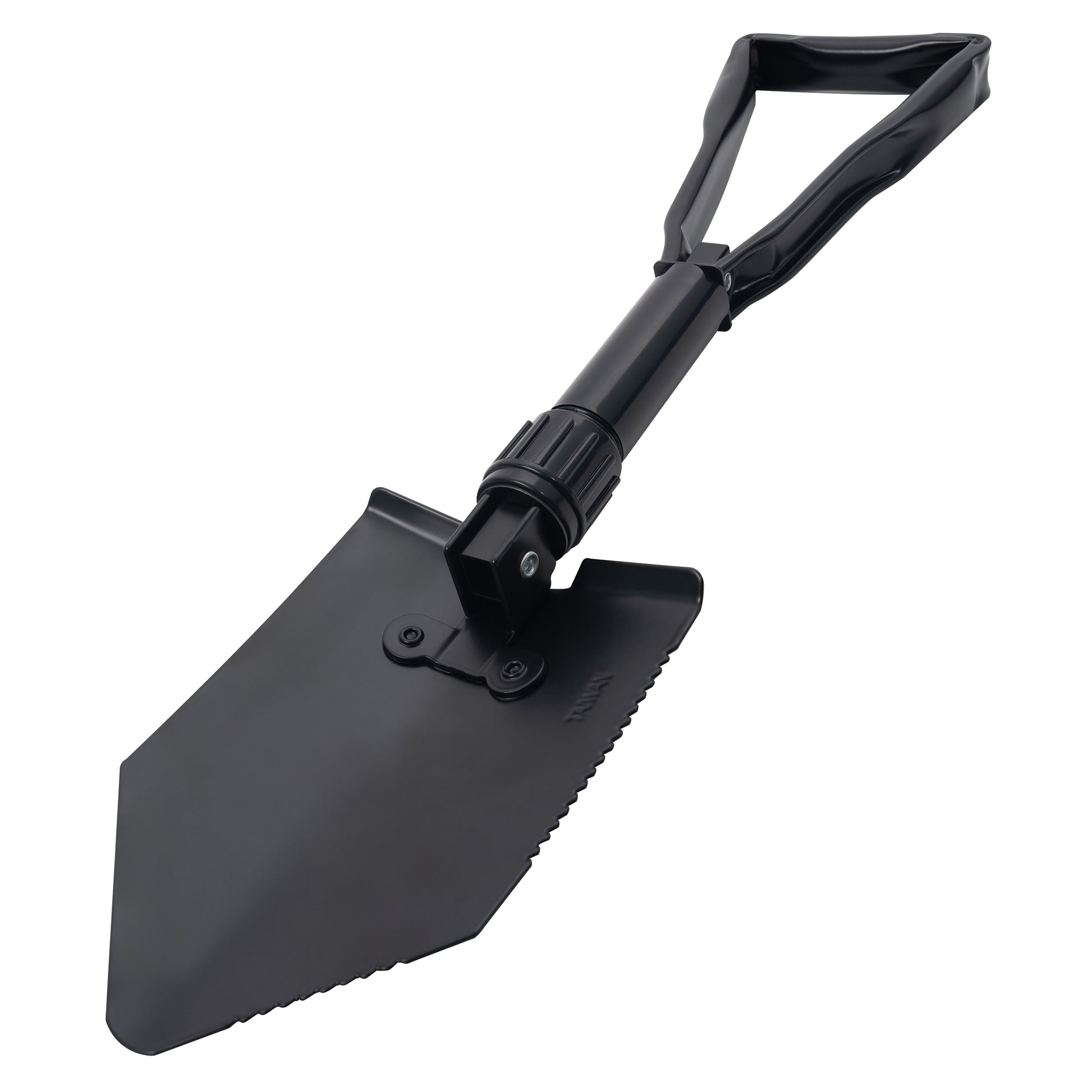 Rothco Tri-Fold Shovel Black - Compact Folding Camping and Survival Tool