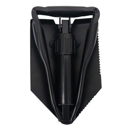 Rothco Tri-Fold Shovel Black - Compact Folding Camping and Survival Tool