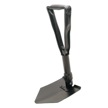 Rothco Tri-Fold Shovel Black - Compact Folding Camping and Survival Tool