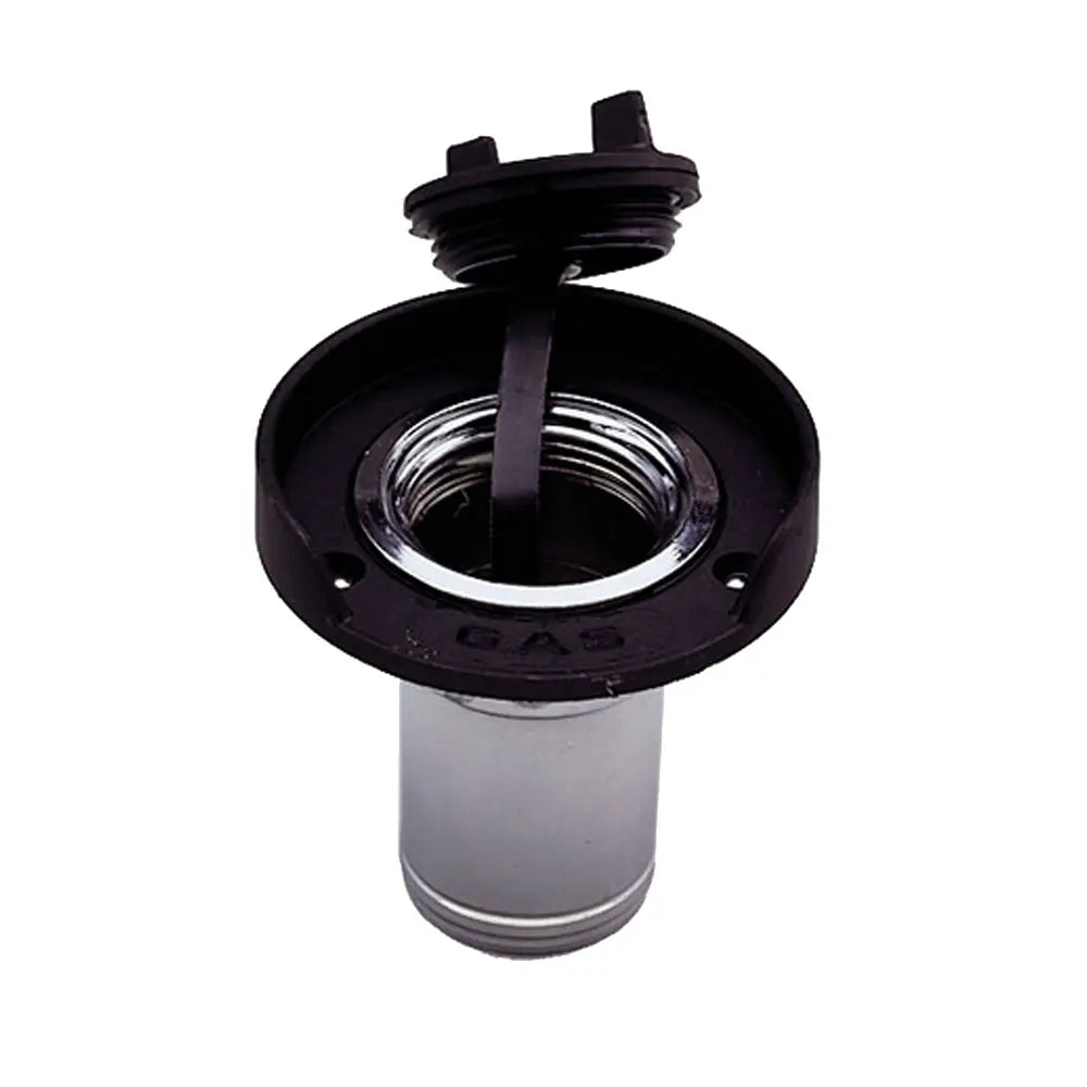 Perko Gas Fill for 1-1/2 Inch Hose - Chrome Plated Zinc with Black Flange