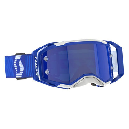 Scott Prospect 2.0 Blue/White with Blue Chrome Works and Xtra Clear Lens