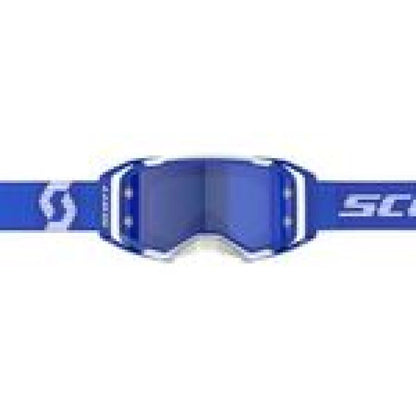 Scott Prospect 2.0 Blue/White with Blue Chrome Works and Xtra Clear Lens