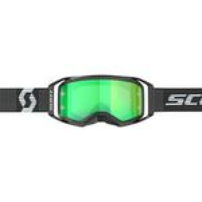 Scott Prospect 2.0 Black/White Green Chrome Works with Xtra Clear Lens