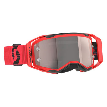 Scott Prospect 2.0 Red/Black Silver Chrome Works with Extra Clear Lens