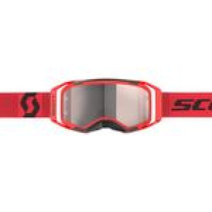 Scott Prospect 2.0 Red/Black Silver Chrome Works with Extra Clear Lens