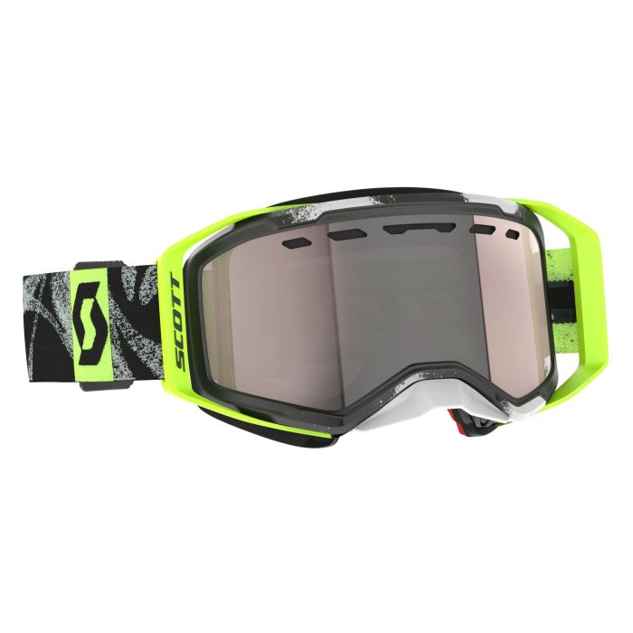 Scott Prospect 2.0 SMB Chrome Black with Safety Yellow Enhancer and Silver Chrome Finish