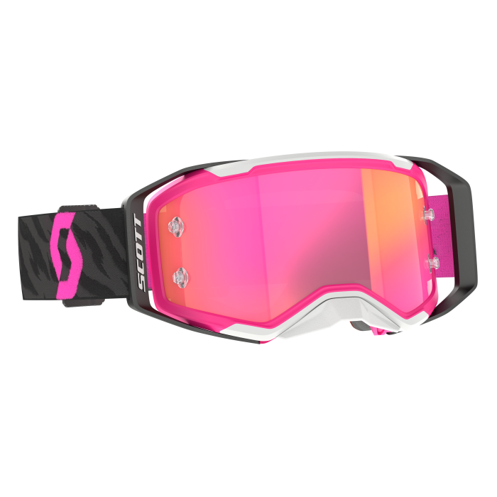 Scott Prospect 2.0 Zebra Black/Pink Goggles with Pink Chrome Works - Part #4214718207340