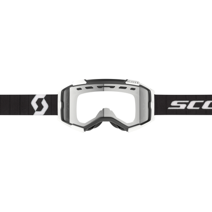 Scott Goggle Fury Enduro Black/White with Clear Works Lens, Part Number 4032651007043