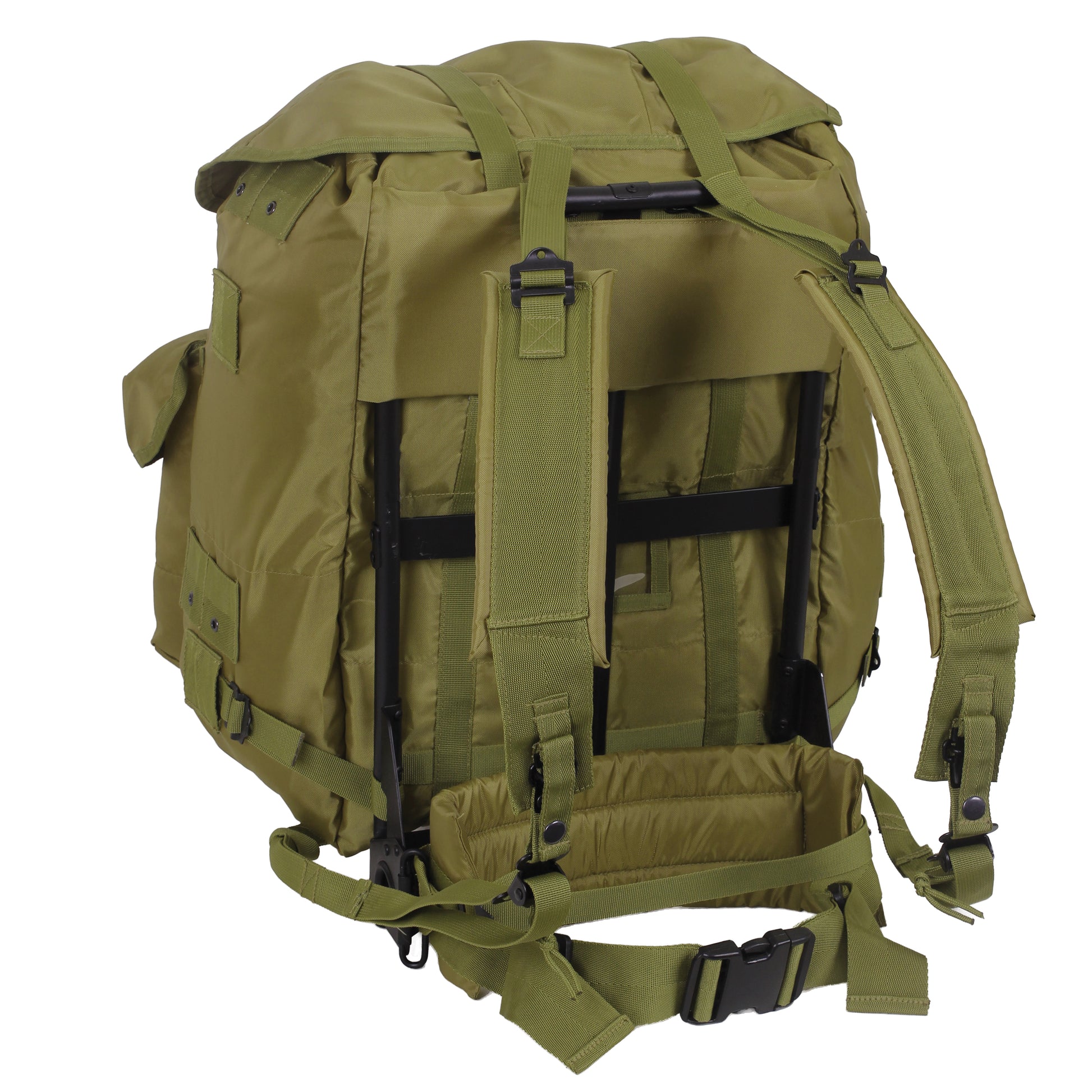 Rothco G.I. Type Large Alice Pack with Frame Olive Drab - Heavy-Duty Tactical Backpack for Camping and Hiking