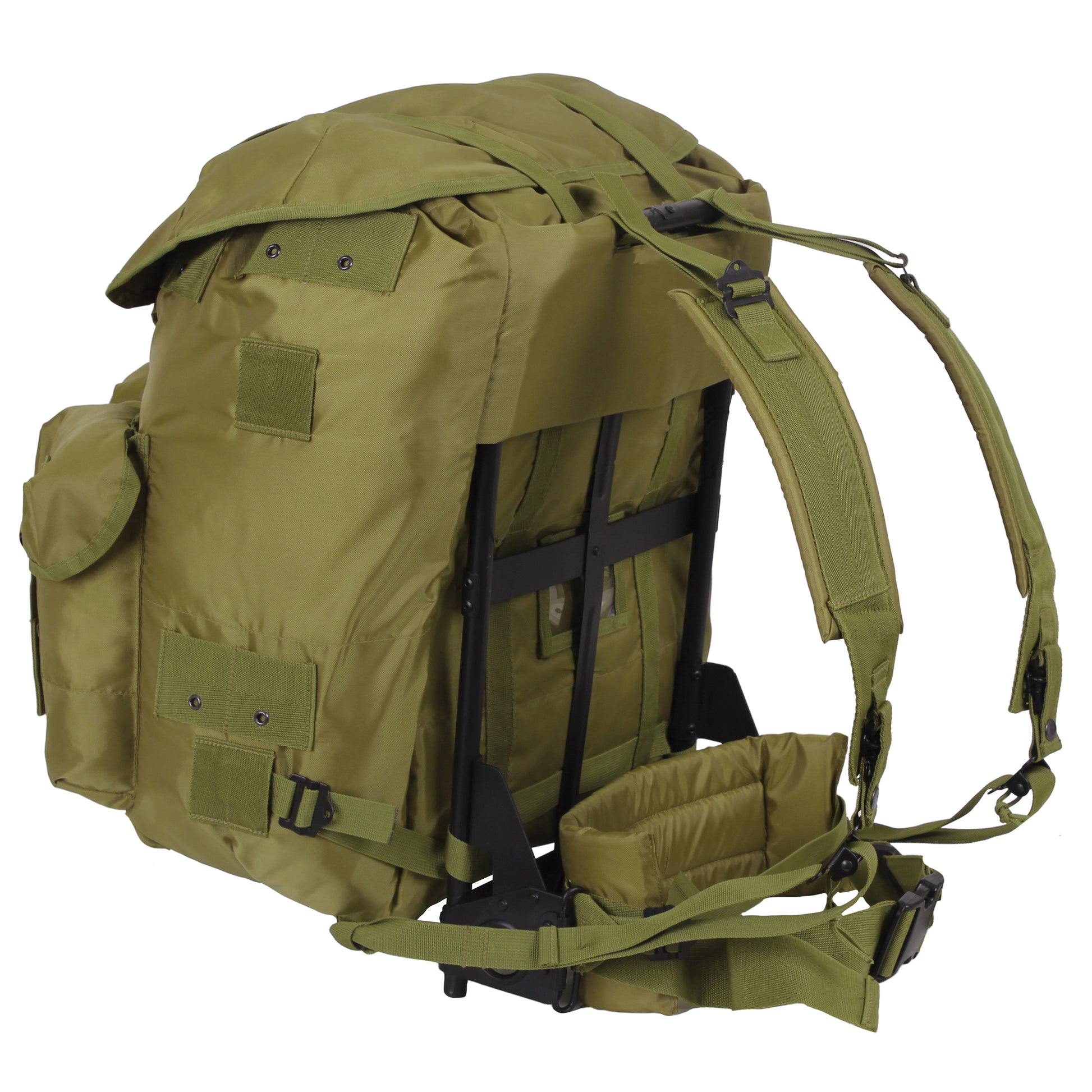 Rothco G.I. Type Large Alice Pack with Frame Olive Drab - Heavy-Duty Tactical Backpack for Camping and Hiking