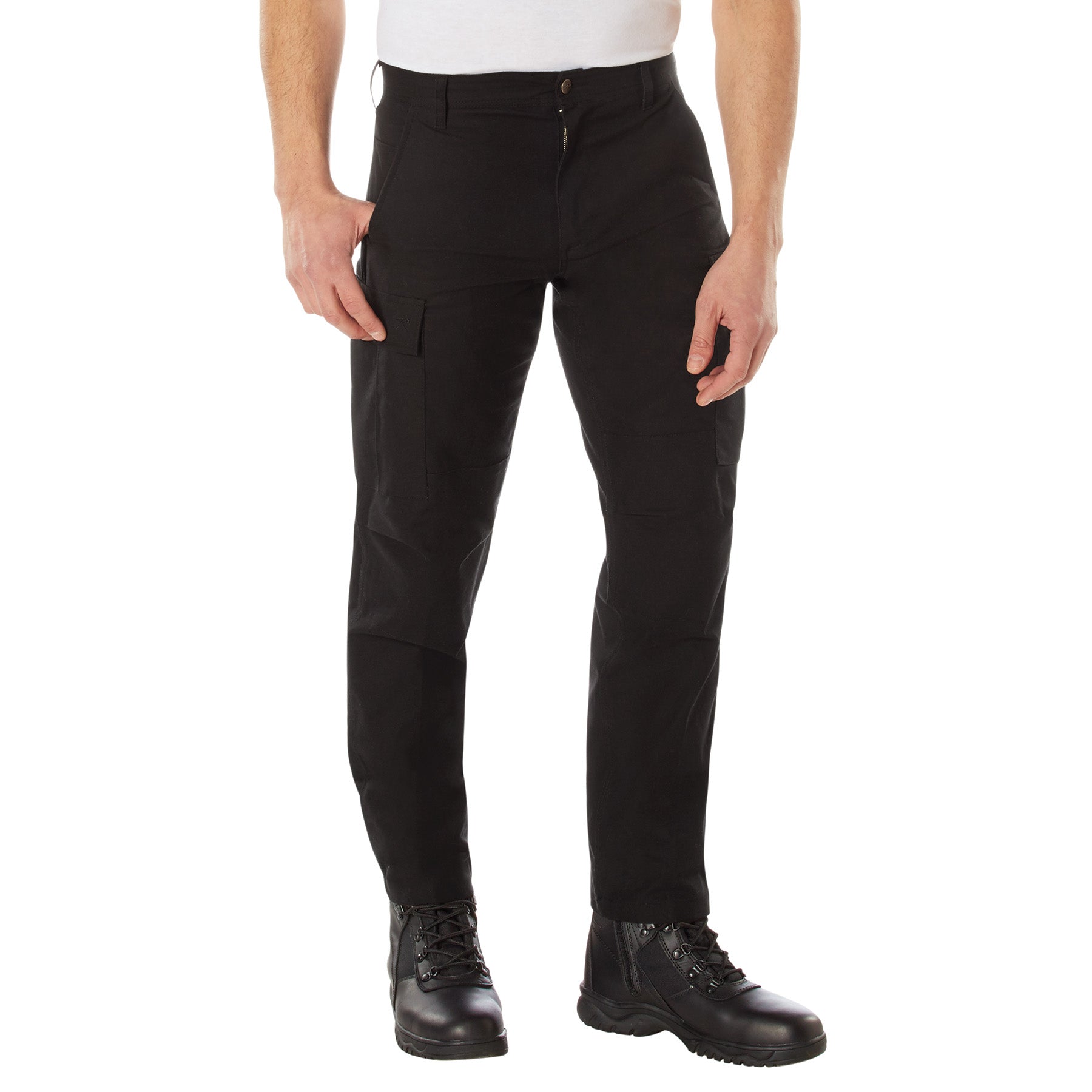 Rothco Active Flex Canvas Work Pant Black Size 34W x 34L – Durable and Flexible Workwear