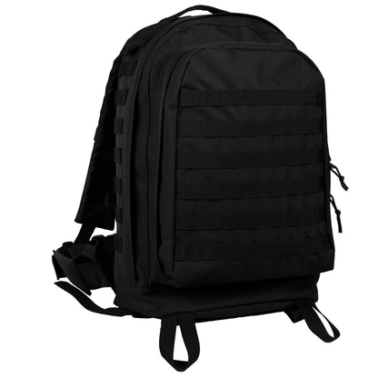 Rothco MOLLE II 3-Day Assault Tactical Pack Black - Military-Grade Backpack for Extended Missions