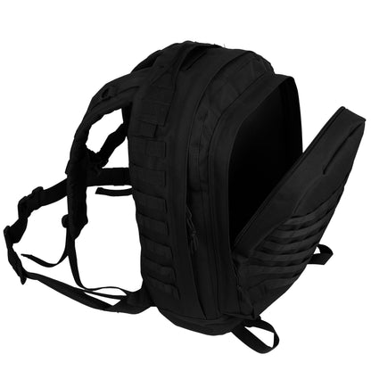 Rothco MOLLE II 3-Day Assault Tactical Pack Black - Military-Grade Backpack for Extended Missions