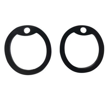 Rothco Dog Tag Silencers Black - Noise-Reducing Rubber Tag Wraps