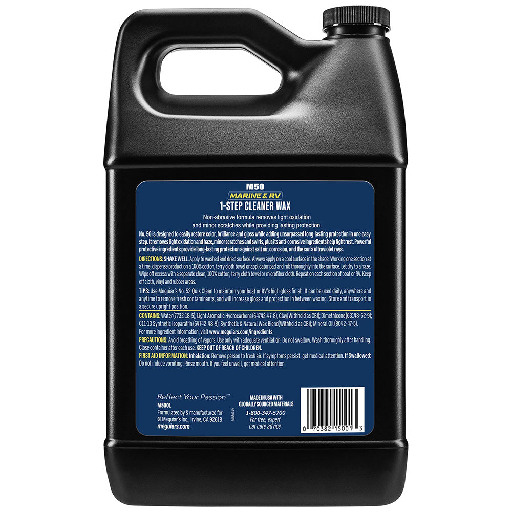 Meguiar's #50 Boat and RV Cleaner Wax - 1 Gallon Liquid by Meguiar's