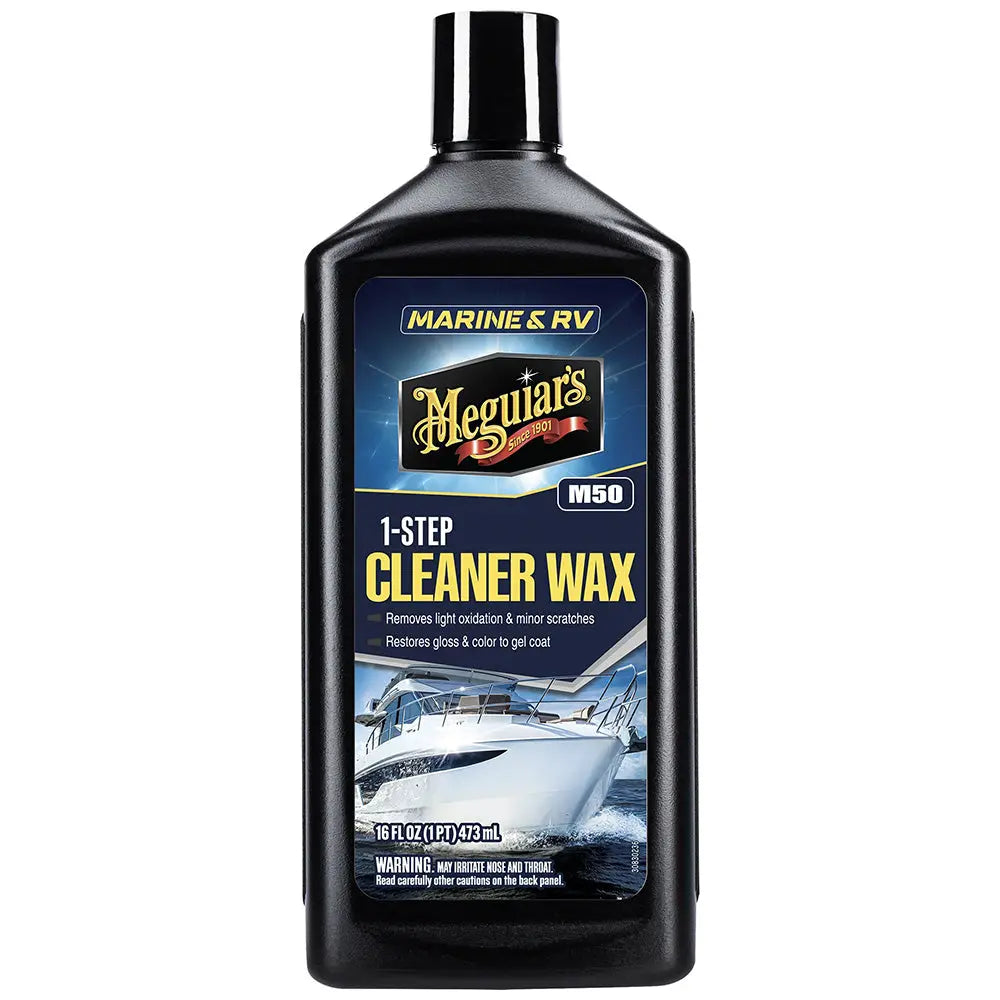 Meguiar's #50 Boat and RV Cleaner Wax Liquid 16oz for Marine and RV Surfaces