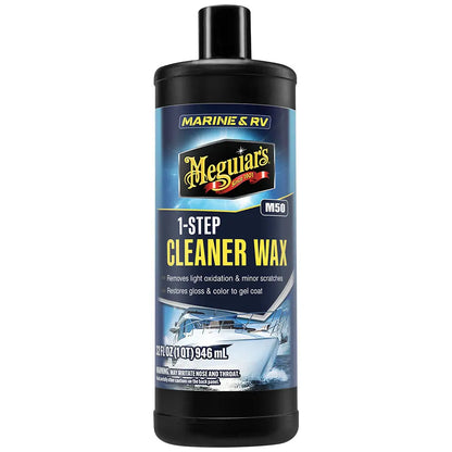 Meguiar's #50 Boat and RV Cleaner Wax – 32 oz Liquid for Marine & RV Surfaces