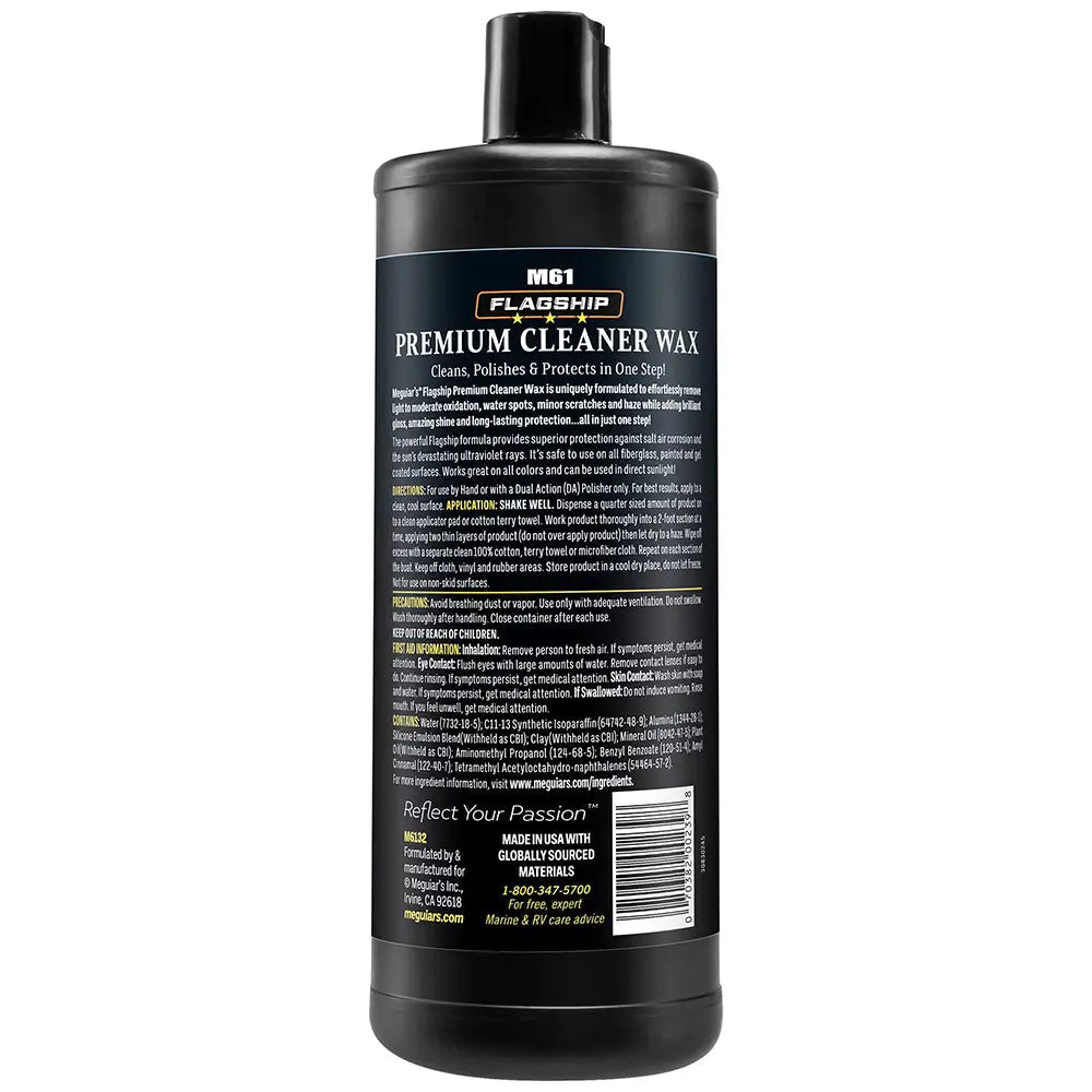 Meguiar's Flagship Premium Cleaner/Wax - 32oz for Bright, Protected Surfaces