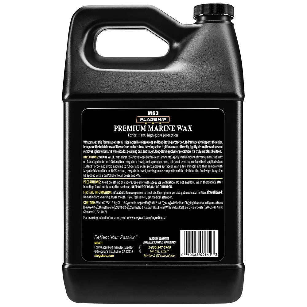 Meguiar's Flagship Premium Cleaner and Wax - 1 Gallon for Marine and Automotive Surfaces