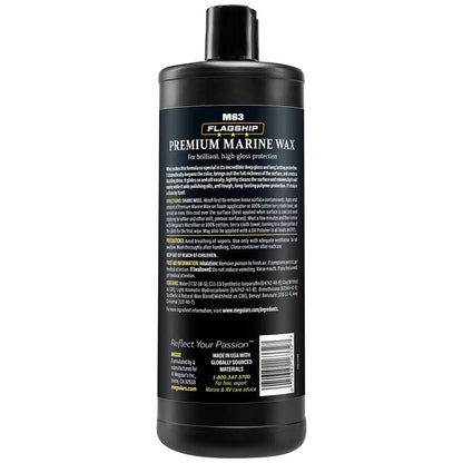 Meguiar's Flagship Premium Marine Wax - 32oz for Superior Boat and Marine Surface Protection