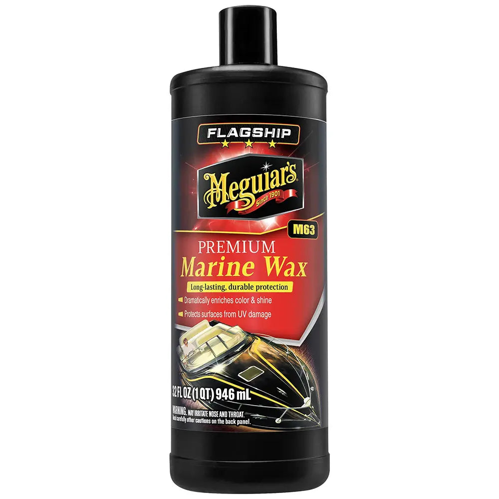 Meguiar's Flagship Premium Marine Wax - 32oz for Superior Boat and Marine Surface Protection