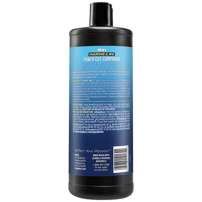 Meguiar's #91 Marine/RV Pro Grade Power Cut Compound - 32oz for Gel Coat & Fiberglass Surfaces