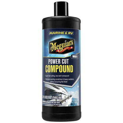 Meguiar's #91 Marine/RV Pro Grade Power Cut Compound - 32oz for Gel Coat & Fiberglass Surfaces
