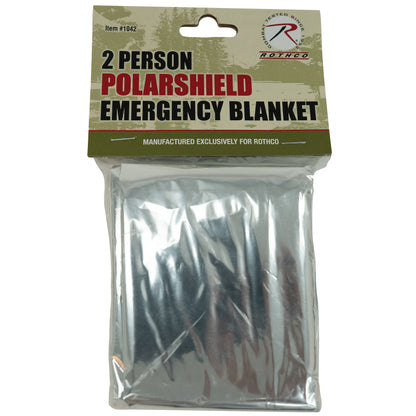 Rothco 2-Person Polarshield Survival Blanket - Emergency Thermal Blanket for Camping and Hiking