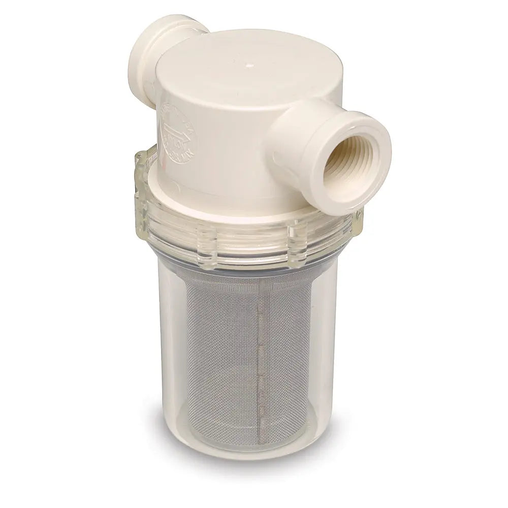Shurflo by Pentair 3/4 inch Raw Water Strainer with Bracket and 50 Mesh Screen