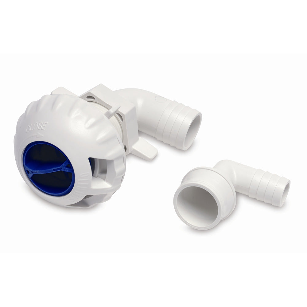 Shurflo by Pentair Livewell Fill Valve with Adjustable Flow and Full Port Fittings