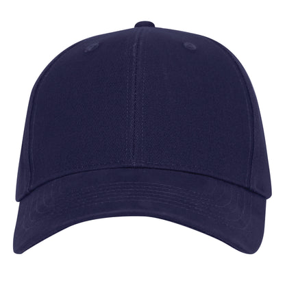 Rothco Supreme Solid Color Low Profile Cap Navy Blue - Comfortable Brushed Cotton Twill Baseball Cap with Adjustable Fit