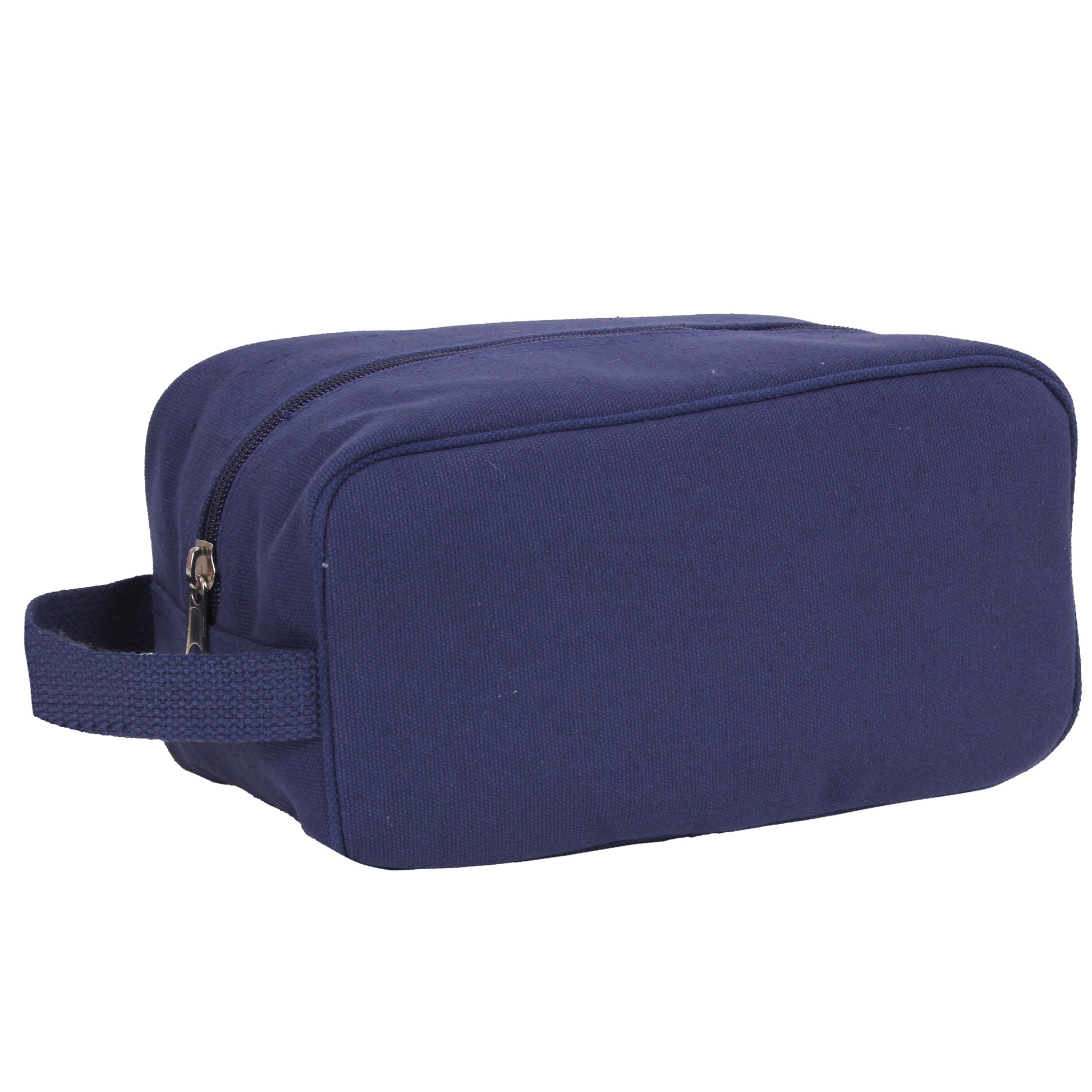 Rothco Canvas Travel Dopp Kit Navy Blue - Durable Heavyweight Toiletry Bag