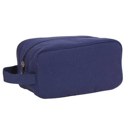 Rothco Canvas Travel Dopp Kit Navy Blue - Durable Heavyweight Toiletry Bag