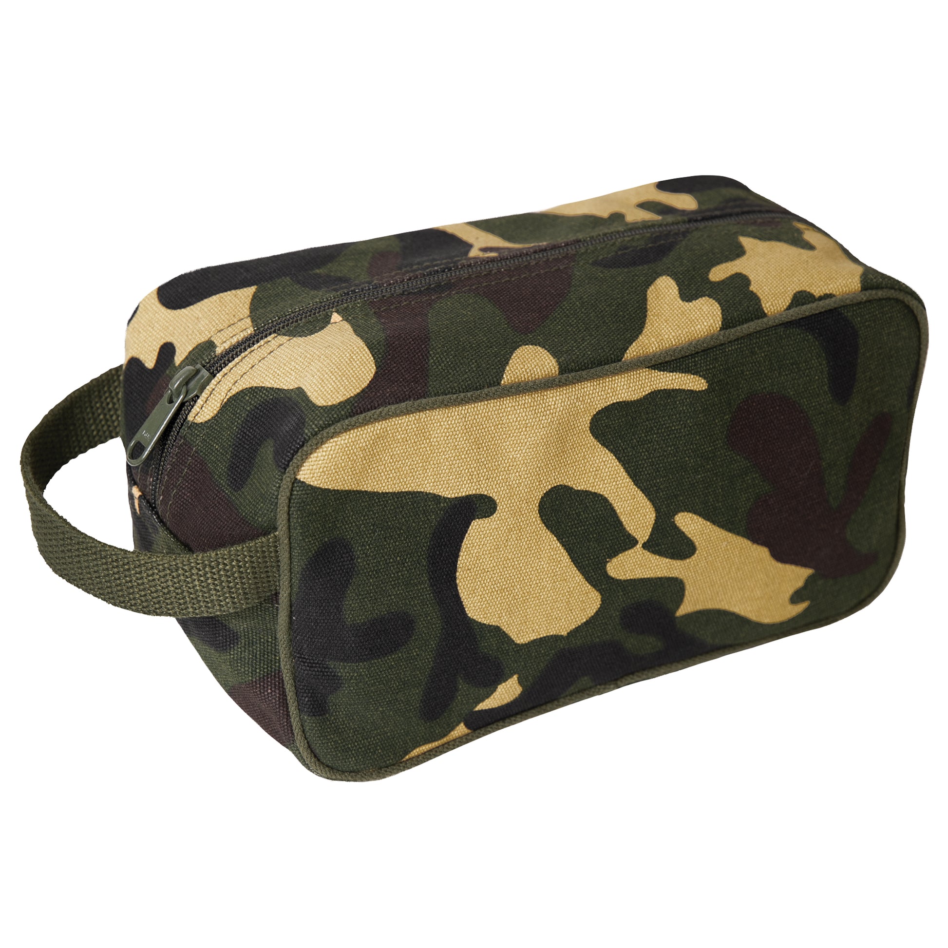 Rothco Canvas Travel Dopp Kit in Woodland Camo, Part Number 2726