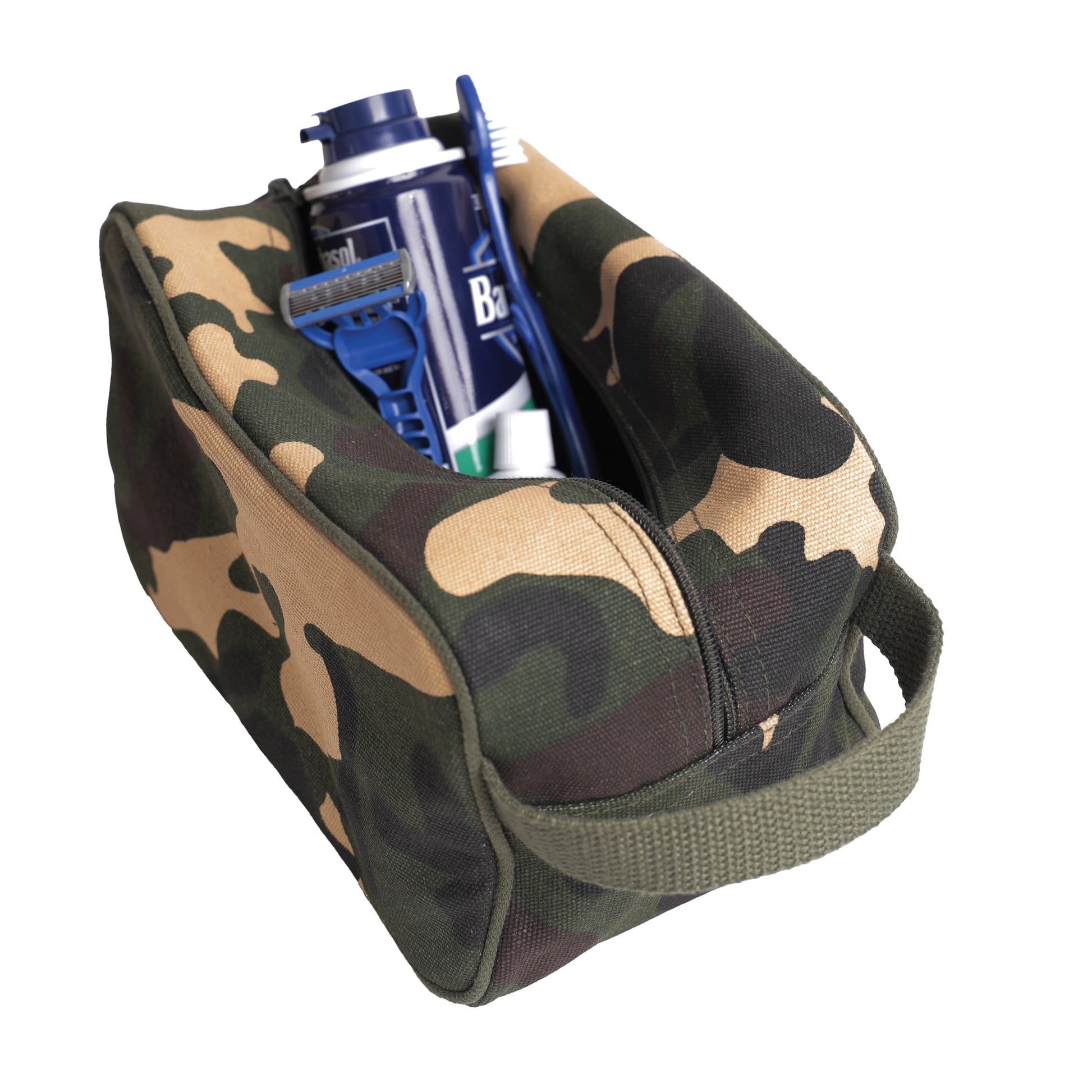 Rothco Canvas Travel Dopp Kit in Woodland Camo, Part Number 2726